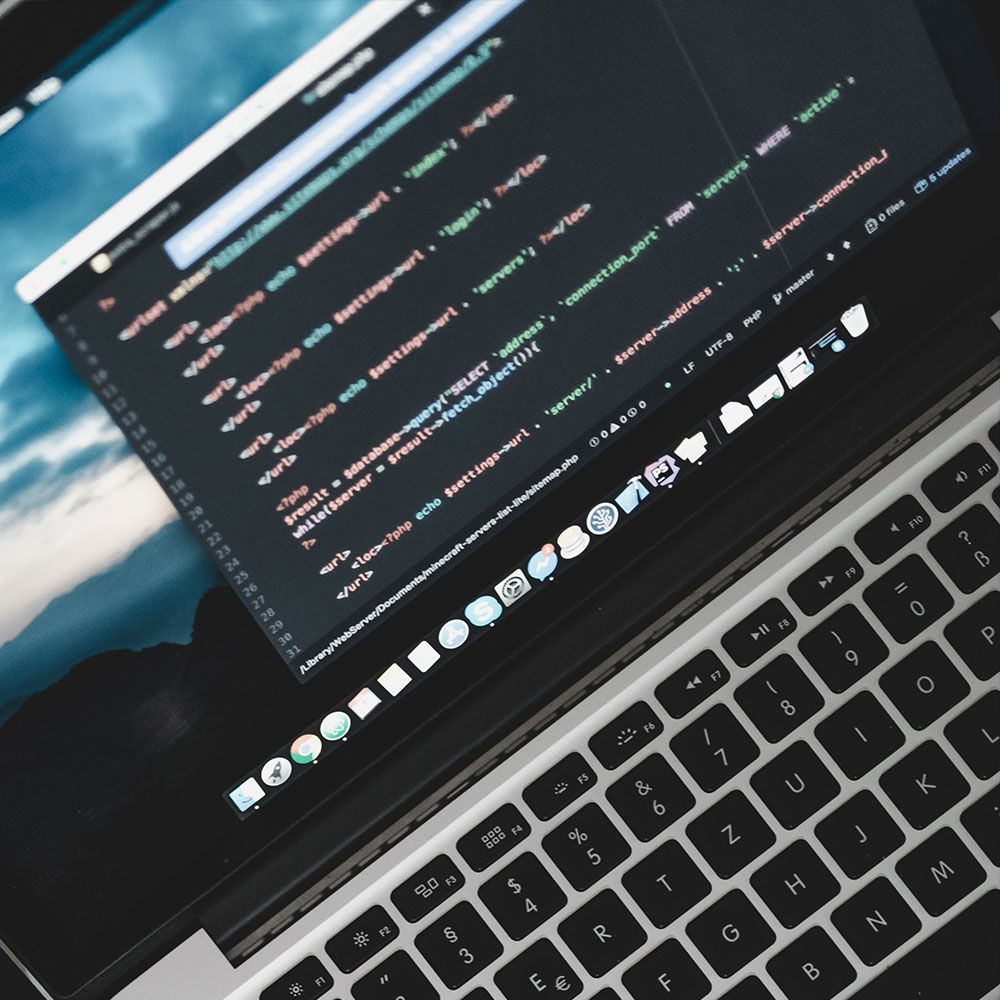 Computer mit Code